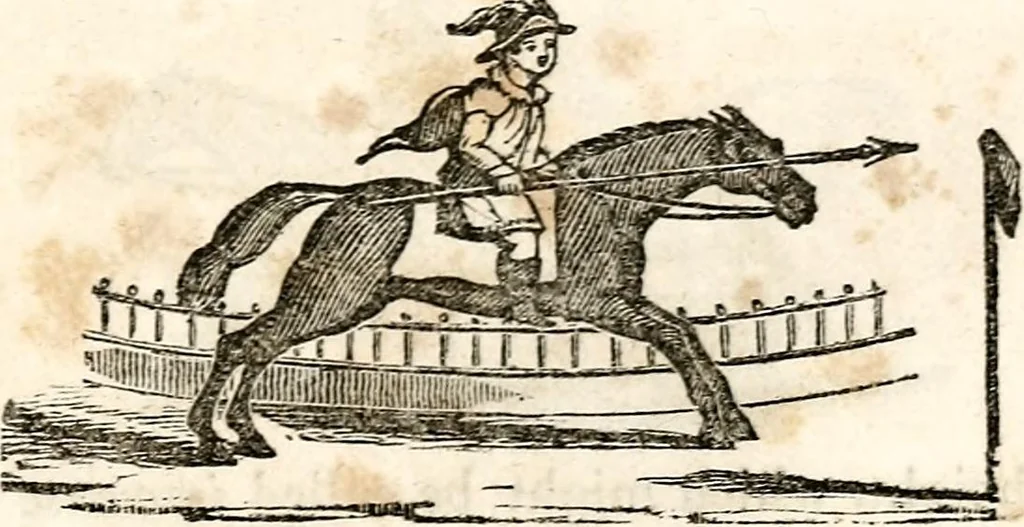 An illustration from The girl's own book, 1833, leaf 200