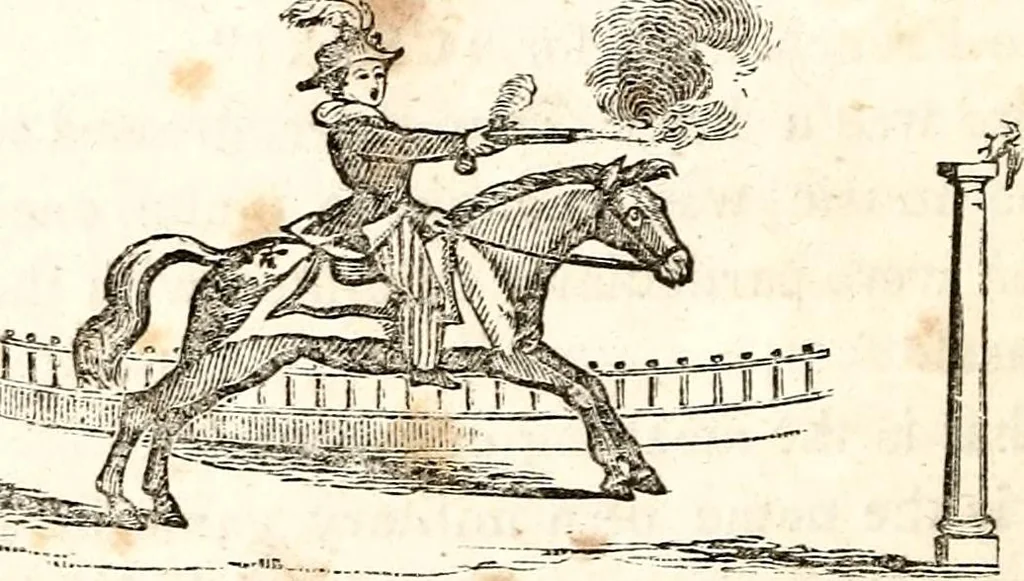 An illustration from The girl's own book, 1833, leaf 201