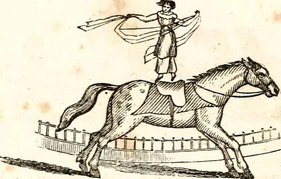 An illustration from The girl's own book, 1833, leaf 203