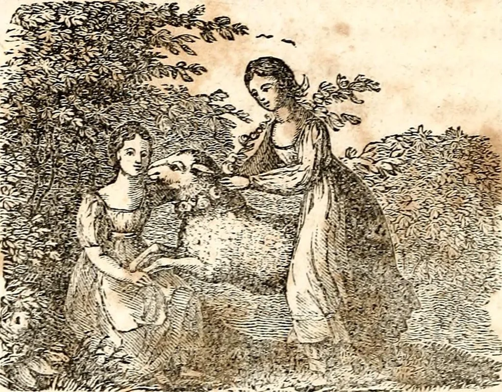 An illustration from The girl's own book, 1833, leaf 247
