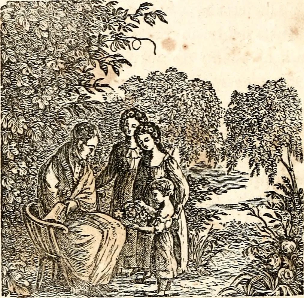 An illustration from The girl's own book, 1833, leaf 255