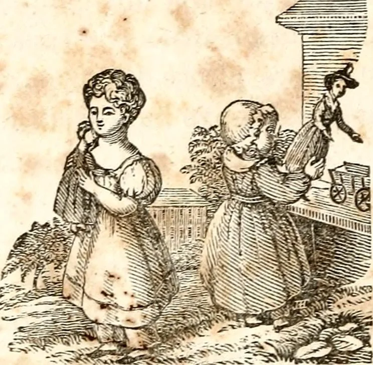 An illustration from The girl's own book, 1833, leaf 83