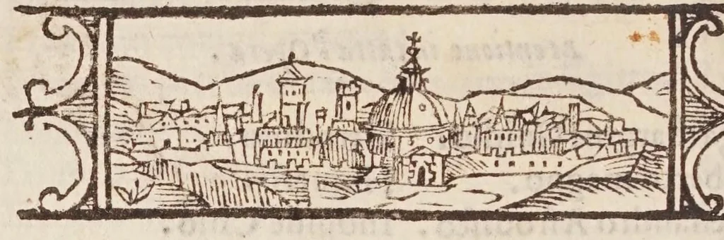 An illustration from Girolamo Borro ... Del flvsso, e reflvsso del mare, & dell'inondatione del Nilo, 1583, leaf 36