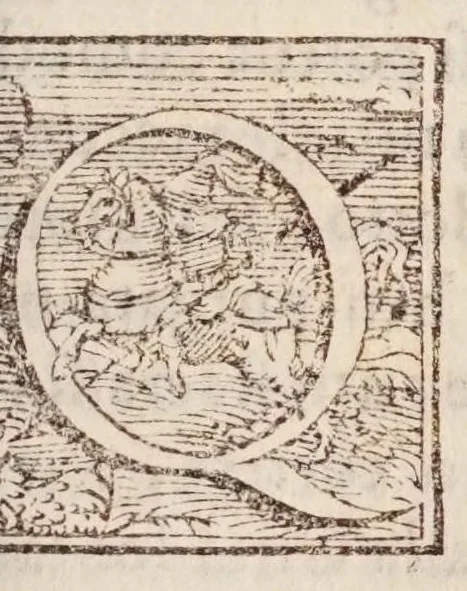 An illustration from Girolamo Borro ... Del flvsso, e reflvsso del mare, & dell'inondatione del Nilo, 1583, leaf 37