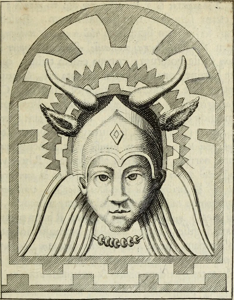 An illustration from Gisb. Cuperi Harpocrates, sive, Explicatio imagunculae argenteae perantiquae, quae in figuram Harpocratis formata representat solem : ejusdem Monumenta antiqua inedita ... ; accedit Stephani Le Moine Epistola de Melanophoris, 1687, leaf 120