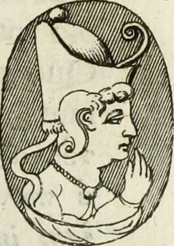 An illustration from Gisb. Cuperi Harpocrates, sive, Explicatio imagunculae argenteae perantiquae, quae in figuram Harpocratis formata representat solem : ejusdem Monumenta antiqua inedita ... ; accedit Stephani Le Moine Epistola de Melanophoris, 1687, leaf 182