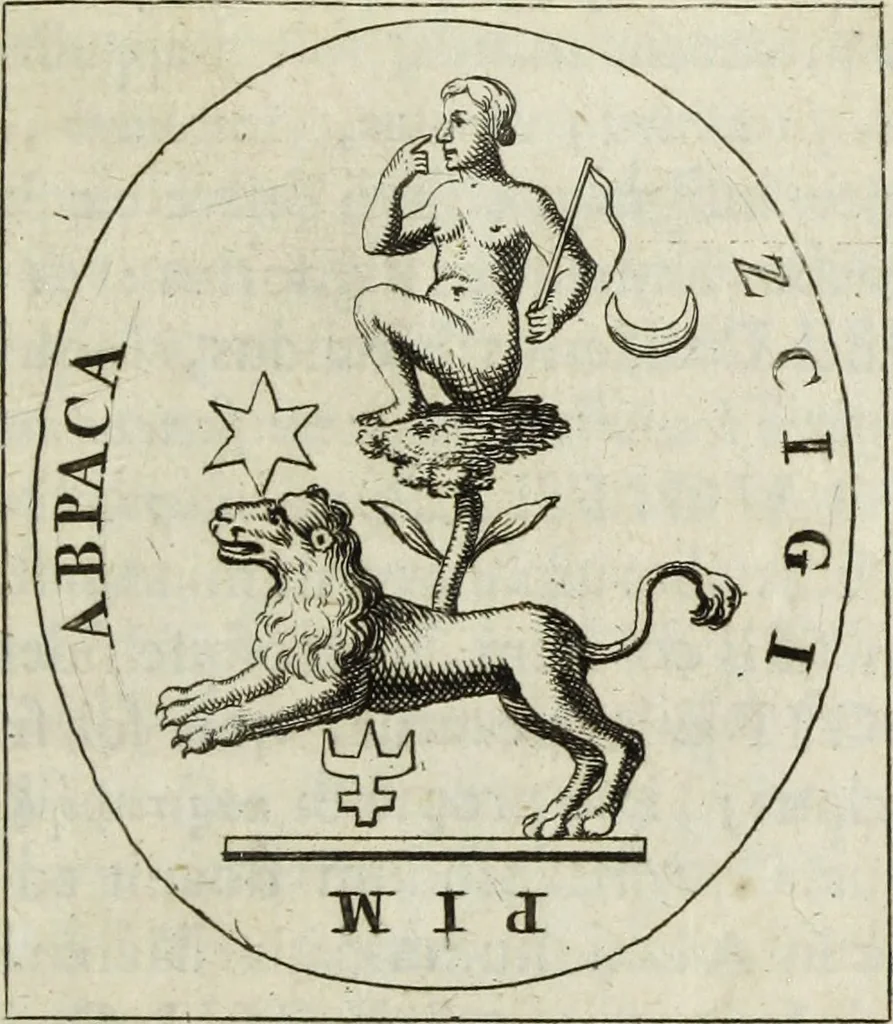An illustration from Gisb. Cuperi Harpocrates, sive, Explicatio imagunculae argenteae perantiquae, quae in figuram Harpocratis formata representat solem : ejusdem Monumenta antiqua inedita ... ; accedit Stephani Le Moine Epistola de Melanophoris, 1687, leaf 20