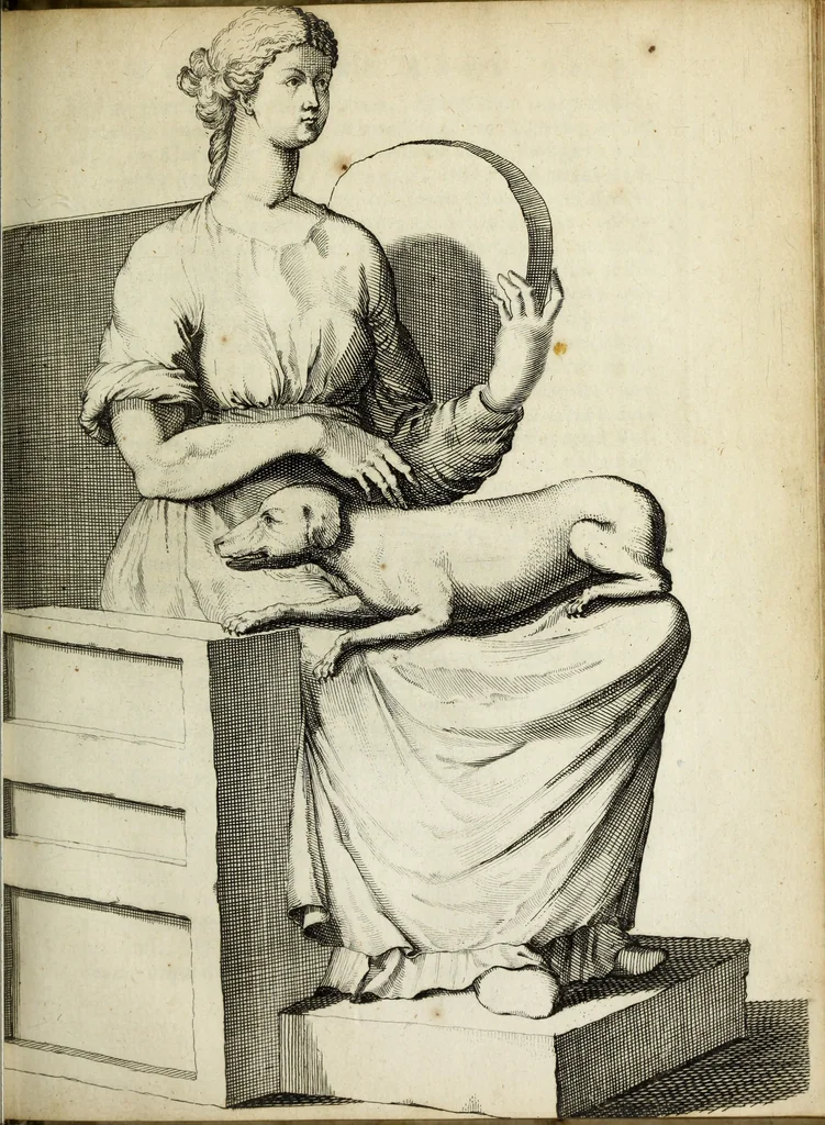 An illustration from Gisb. Cuperi Harpocrates, sive, Explicatio imagunculae argenteae perantiquae, quae in figuram Harpocratis formata representat solem : ejusdem Monumenta antiqua inedita ... ; accedit Stephani Le Moine Epistola de Melanophoris, 1687, leaf 212