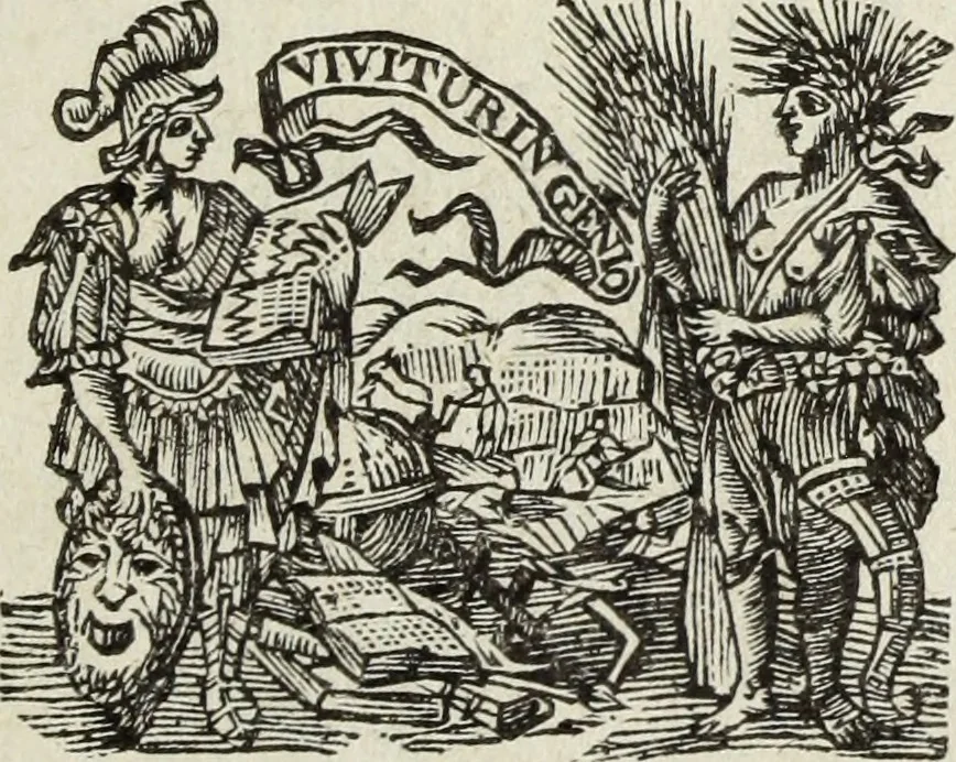 An illustration from Gisb. Cuperi Harpocrates, sive, Explicatio imagunculae argenteae perantiquae, quae in figuram Harpocratis formata representat solem : ejusdem Monumenta antiqua inedita ... ; accedit Stephani Le Moine Epistola de Melanophoris, 1687, leaf 6