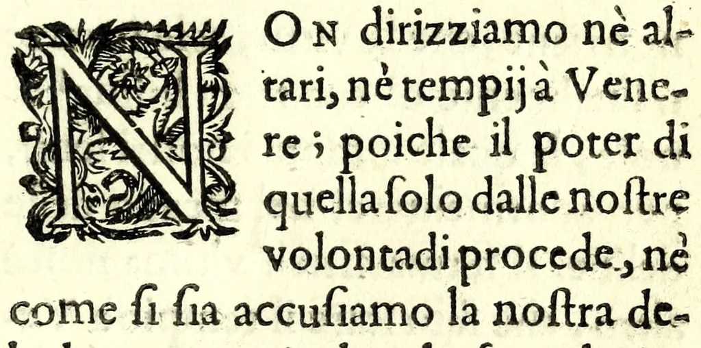 An illustration from Giudicio di Paride : ridotto di francese in italiano, 1623, leaf 3