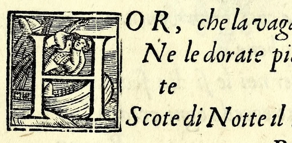 An illustration from Givditta : rappresentata, 1589, leaf 37