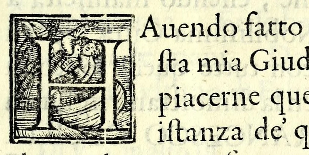 An illustration from Givditta : rappresentata, 1589, leaf 7