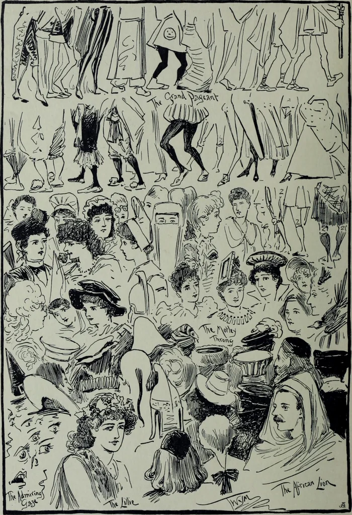 An illustration from Glasgow men and women, their children and some strangers within their gates : a selection from the sketches of Twym / by A.S. Boyd, 1905, leaf 101