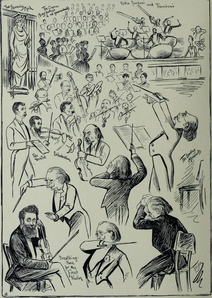 An illustration from Glasgow men and women, their children and some strangers within their gates : a selection from the sketches of Twym / by A.S. Boyd, 1905, leaf 105