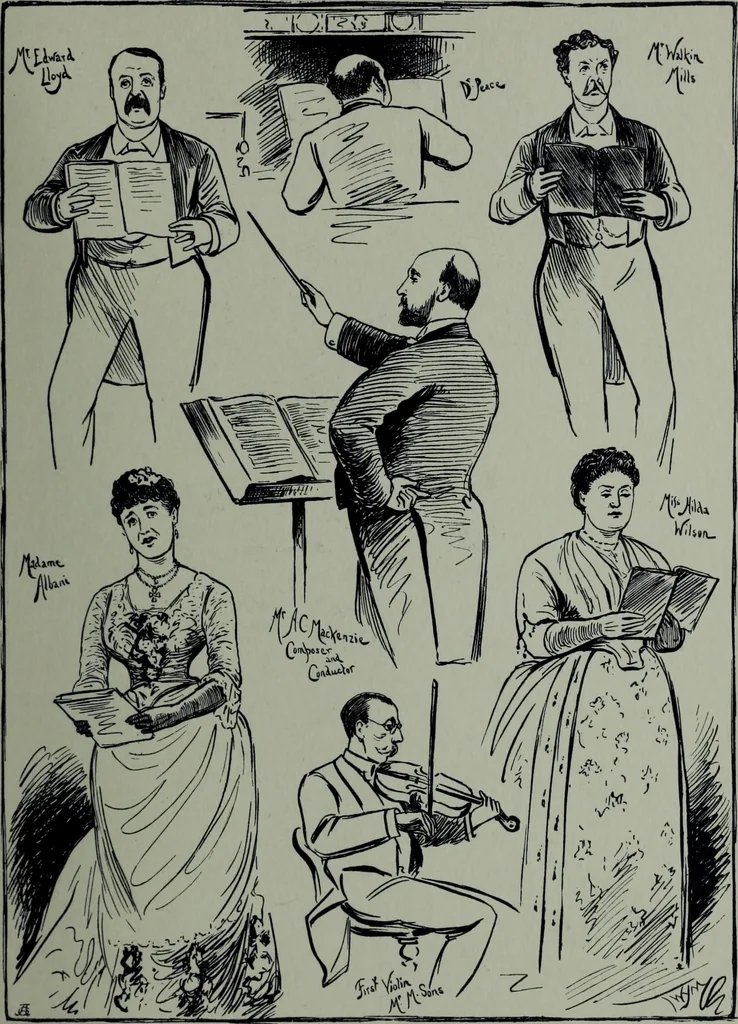 An illustration from Glasgow men and women, their children and some strangers within their gates : a selection from the sketches of Twym / by A.S. Boyd, 1905, leaf 108