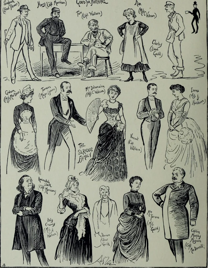 An illustration from Glasgow men and women, their children and some strangers within their gates : a selection from the sketches of Twym / by A.S. Boyd, 1905, leaf 113