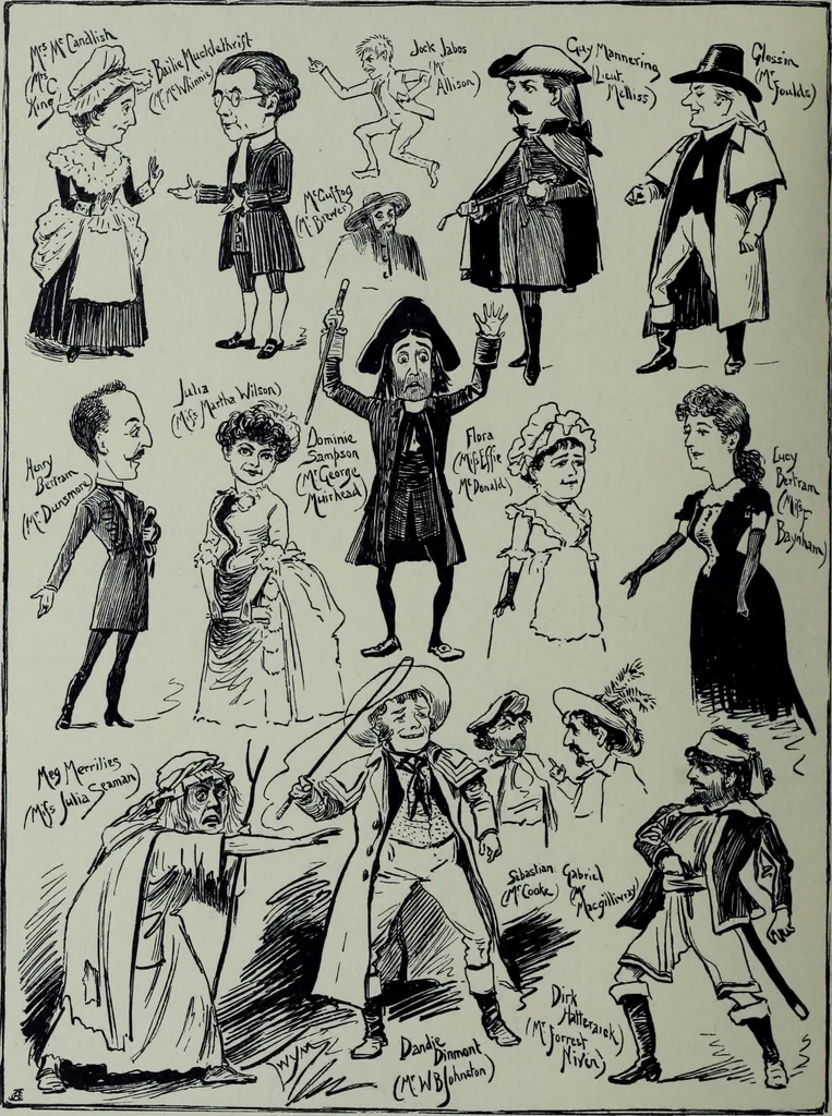 An illustration from Glasgow men and women, their children and some strangers within their gates : a selection from the sketches of Twym / by A.S. Boyd, 1905, leaf 117