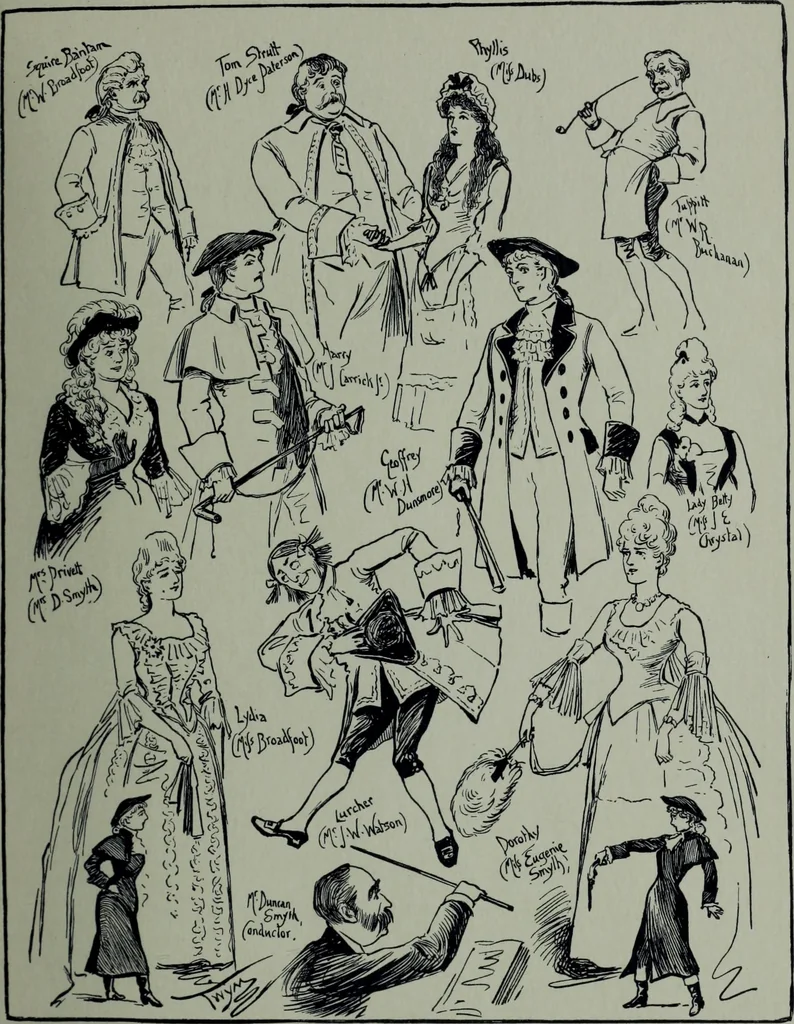 An illustration from Glasgow men and women, their children and some strangers within their gates : a selection from the sketches of Twym / by A.S. Boyd, 1905, leaf 120