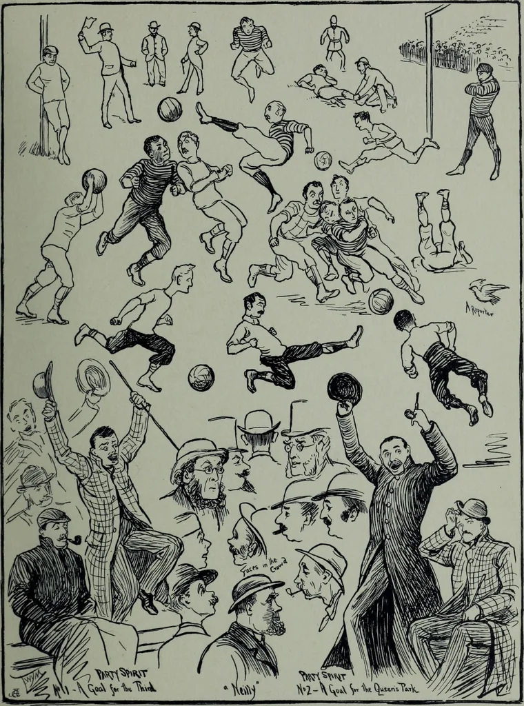 An illustration from Glasgow men and women, their children and some strangers within their gates : a selection from the sketches of Twym / by A.S. Boyd, 1905, leaf 136