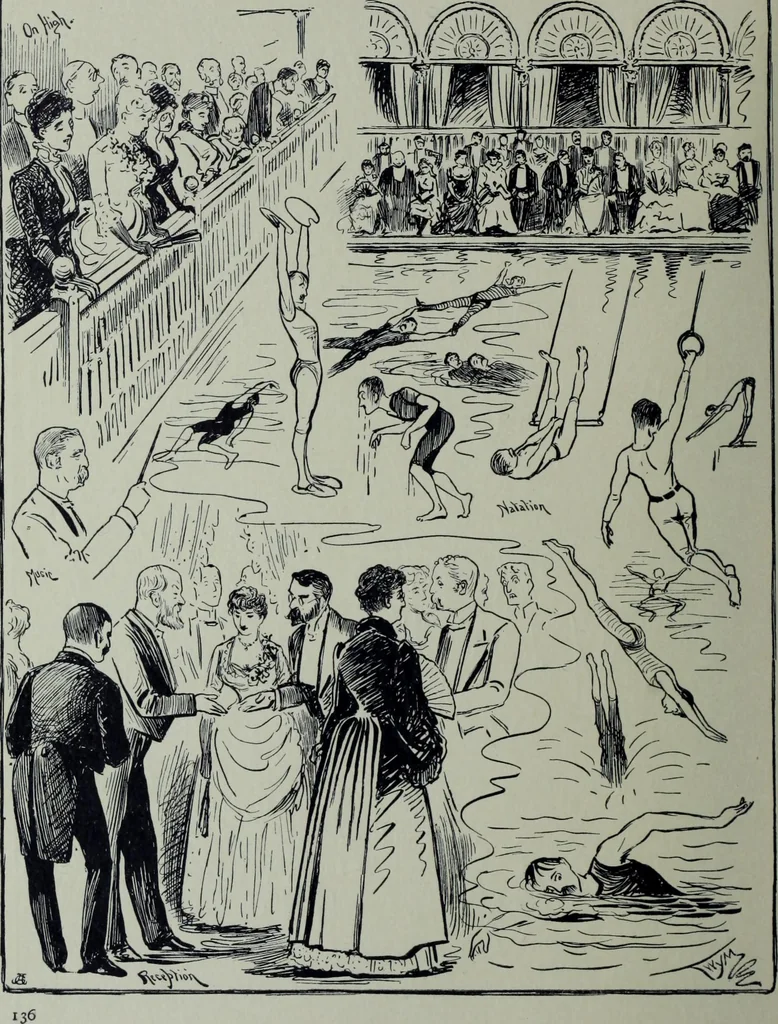 An illustration from Glasgow men and women, their children and some strangers within their gates : a selection from the sketches of Twym / by A.S. Boyd, 1905, leaf 141