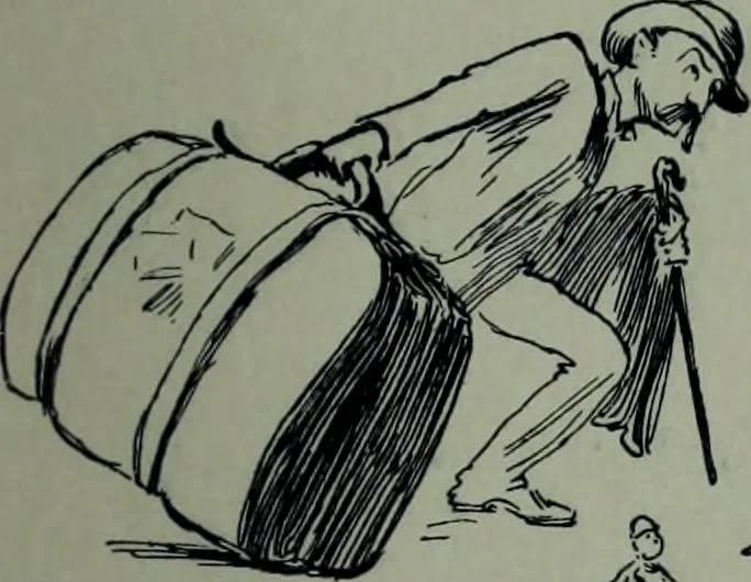 An illustration from Glasgow men and women, their children and some strangers within their gates : a selection from the sketches of Twym / by A.S. Boyd, 1905, leaf 172