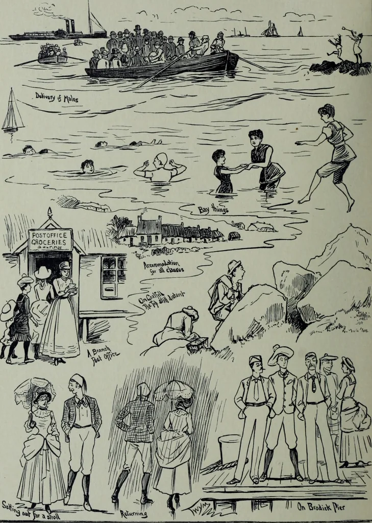 An illustration from Glasgow men and women, their children and some strangers within their gates : a selection from the sketches of Twym / by A.S. Boyd, 1905, leaf 177