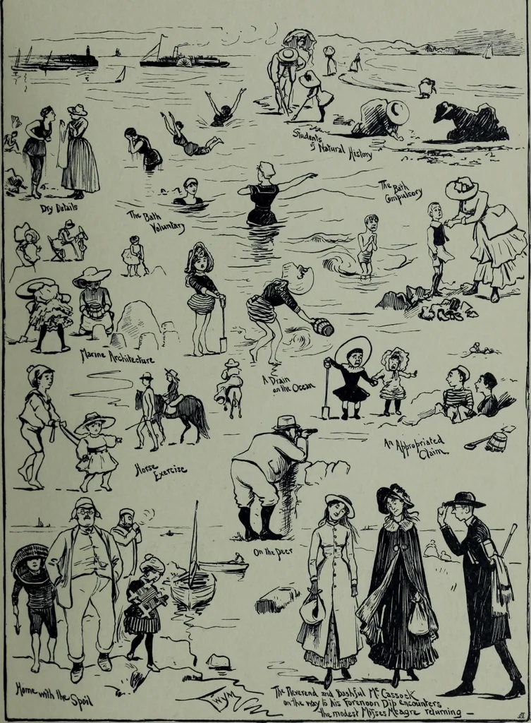 An illustration from Glasgow men and women, their children and some strangers within their gates : a selection from the sketches of Twym / by A.S. Boyd, 1905, leaf 180