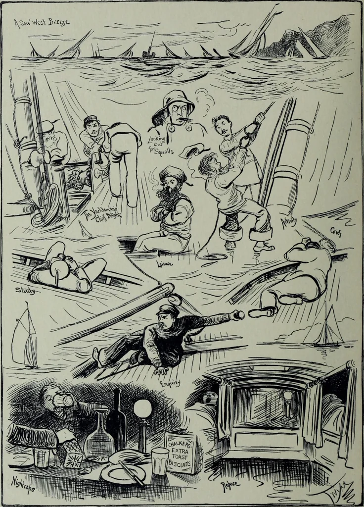 An illustration from Glasgow men and women, their children and some strangers within their gates : a selection from the sketches of Twym / by A.S. Boyd, 1905, leaf 181