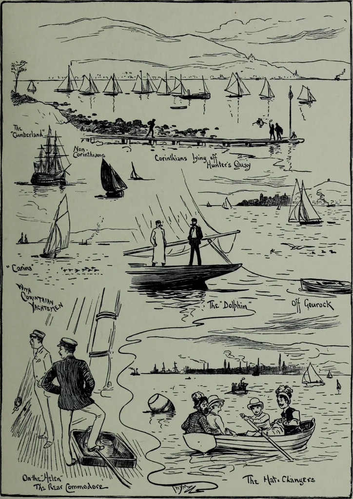 An illustration from Glasgow men and women, their children and some strangers within their gates : a selection from the sketches of Twym / by A.S. Boyd, 1905, leaf 184