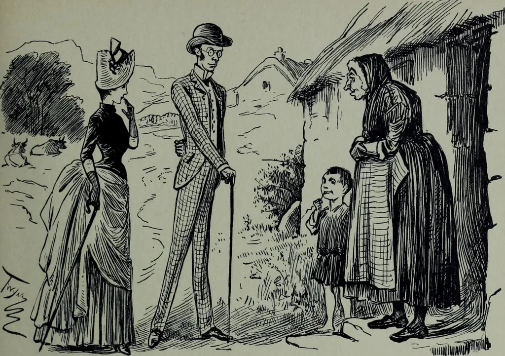 An illustration from Glasgow men and women, their children and some strangers within their gates : a selection from the sketches of Twym / by A.S. Boyd, 1905, leaf 208