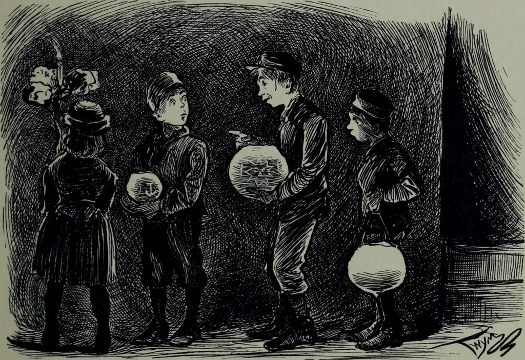 An illustration from Glasgow men and women, their children and some strangers within their gates : a selection from the sketches of Twym / by A.S. Boyd, 1905, leaf 236