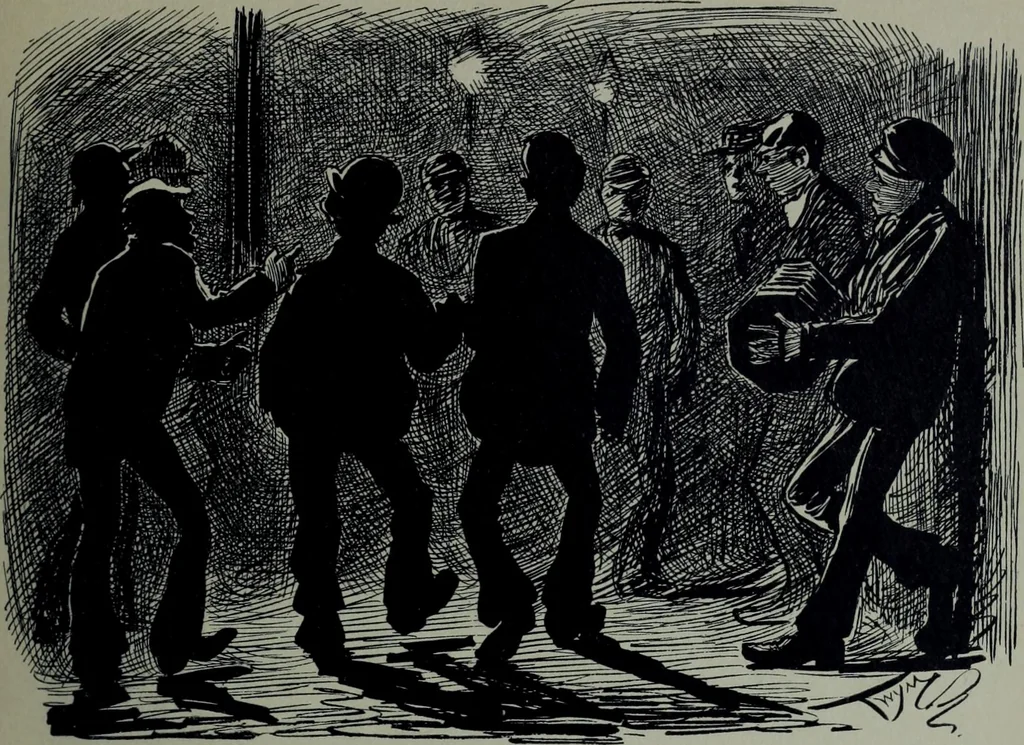 An illustration from Glasgow men and women, their children and some strangers within their gates : a selection from the sketches of Twym / by A.S. Boyd, 1905, leaf 240