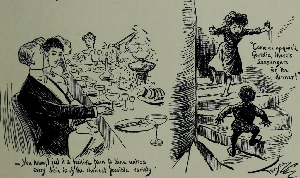 An illustration from Glasgow men and women, their children and some strangers within their gates : a selection from the sketches of Twym / by A.S. Boyd, 1905, leaf 244