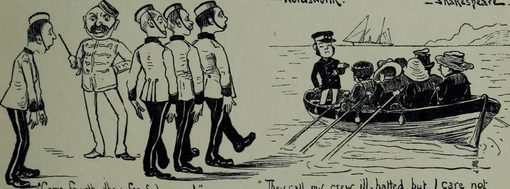 An illustration from Glasgow men and women, their children and some strangers within their gates : a selection from the sketches of Twym / by A.S. Boyd, 1905, leaf 248