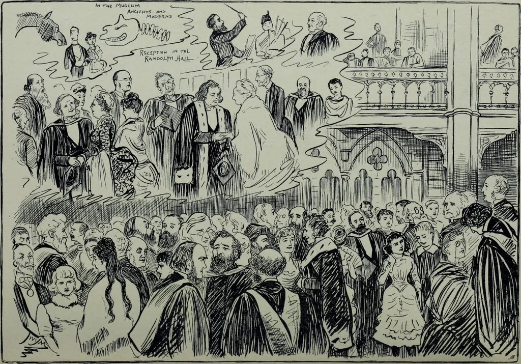 An illustration from Glasgow men and women, their children and some strangers within their gates : a selection from the sketches of Twym / by A.S. Boyd, 1905, leaf 45