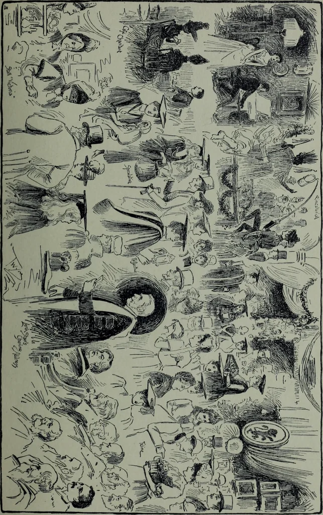 An illustration from Glasgow men and women, their children and some strangers within their gates : a selection from the sketches of Twym / by A.S. Boyd, 1905, leaf 52