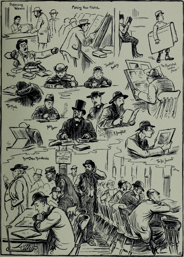 An illustration from Glasgow men and women, their children and some strangers within their gates : a selection from the sketches of Twym / by A.S. Boyd, 1905, leaf 60