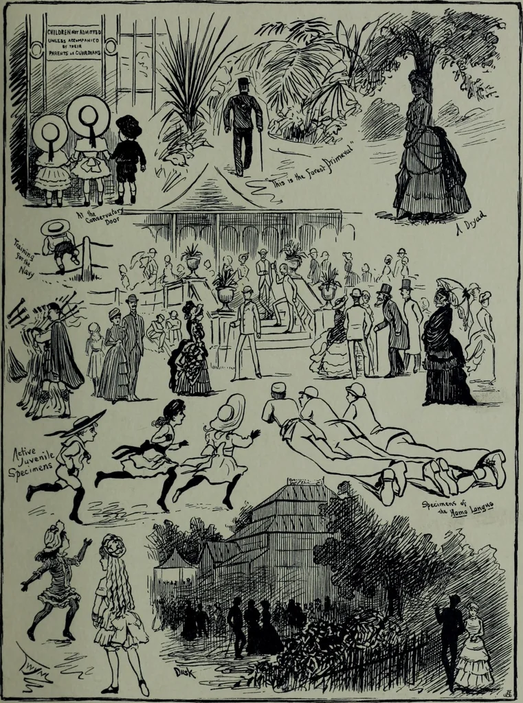 An illustration from Glasgow men and women, their children and some strangers within their gates : a selection from the sketches of Twym / by A.S. Boyd, 1905, leaf 64