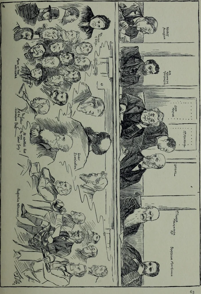 An illustration from Glasgow men and women, their children and some strangers within their gates : a selection from the sketches of Twym / by A.S. Boyd, 1905, leaf 68