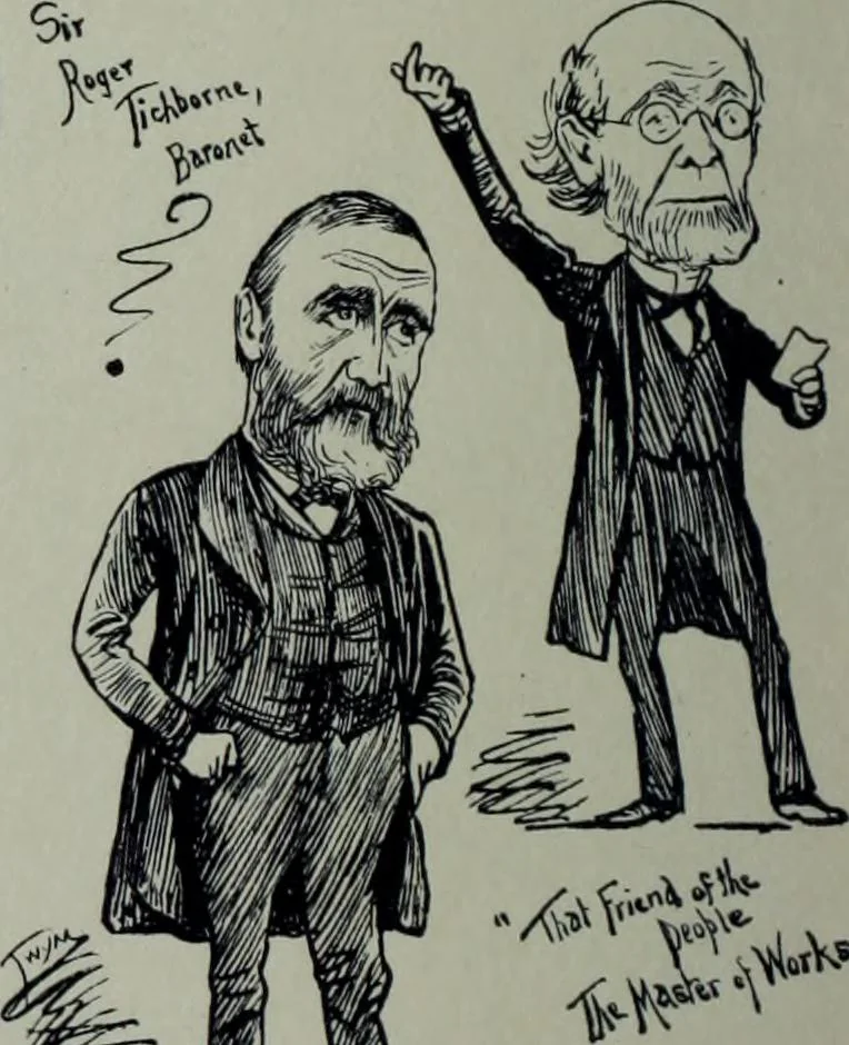 An illustration from Glasgow men and women, their children and some strangers within their gates : a selection from the sketches of Twym / by A.S. Boyd, 1905, leaf 85