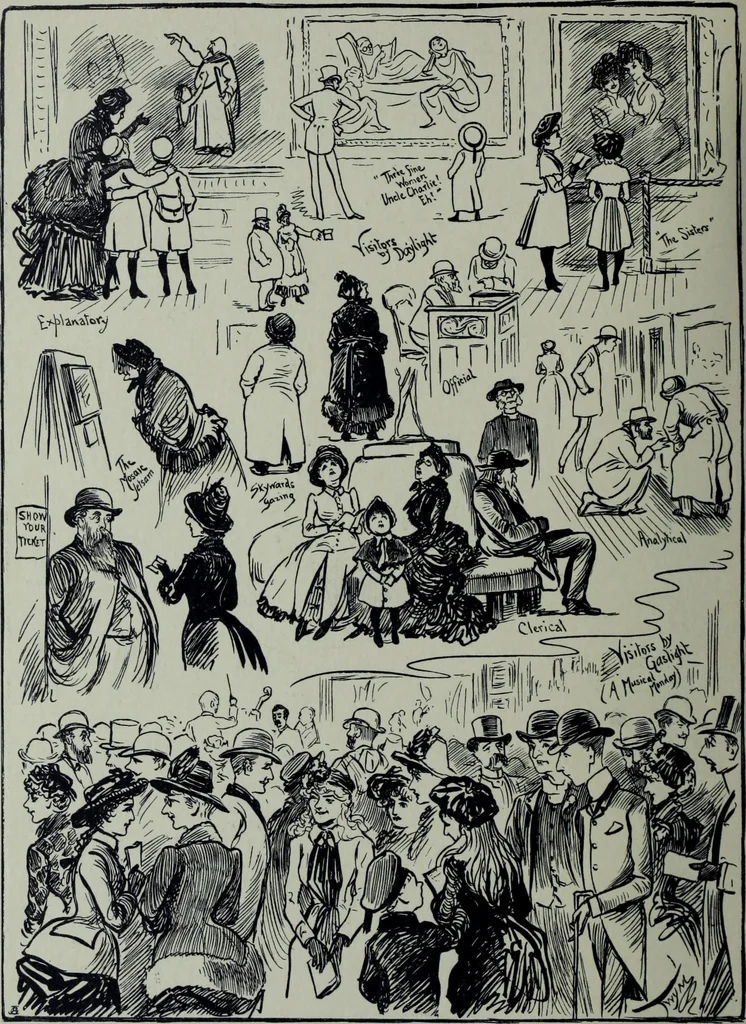 An illustration from Glasgow men and women, their children and some strangers within their gates : a selection from the sketches of Twym / by A.S. Boyd, 1905, leaf 93