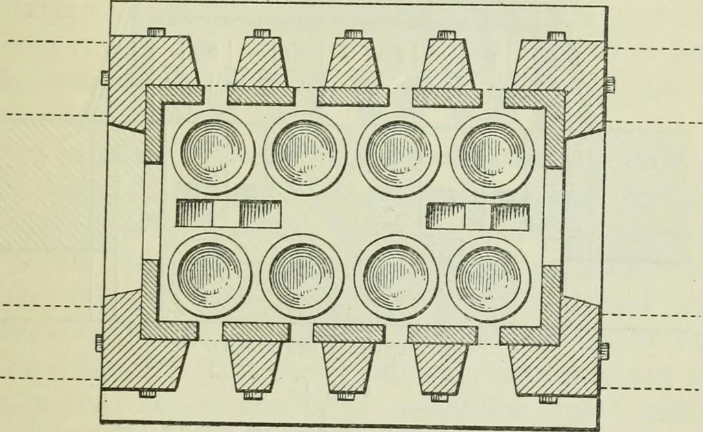 An illustration from Glass and glass manufacture, 1919, leaf 65
