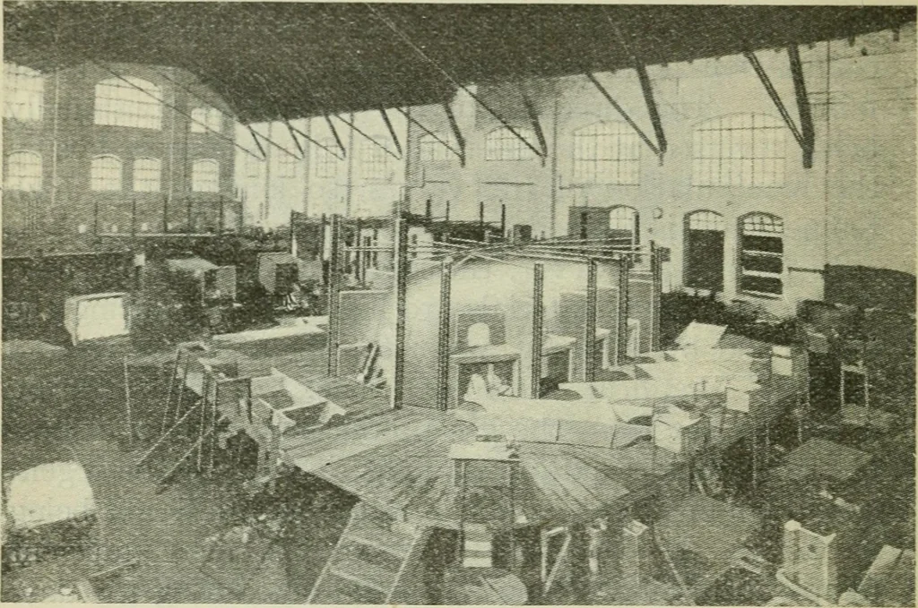 An illustration from Glass and glass manufacture, 1919, leaf 68