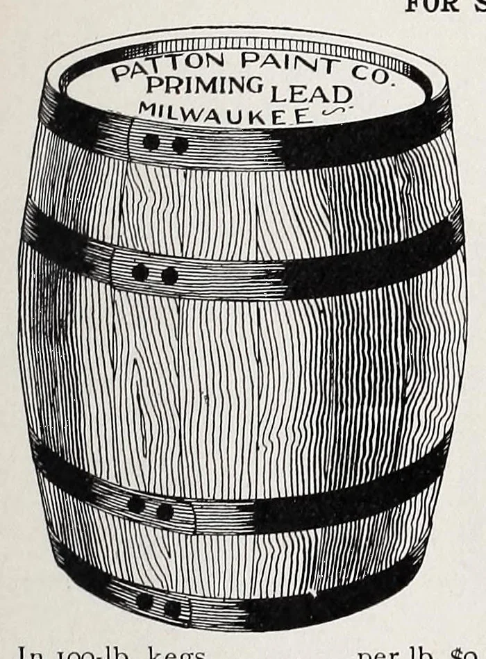 An illustration from Glass, paints, oils and painters' sundries : Pittsburgh Plate Glass Company., 1901, leaf 37