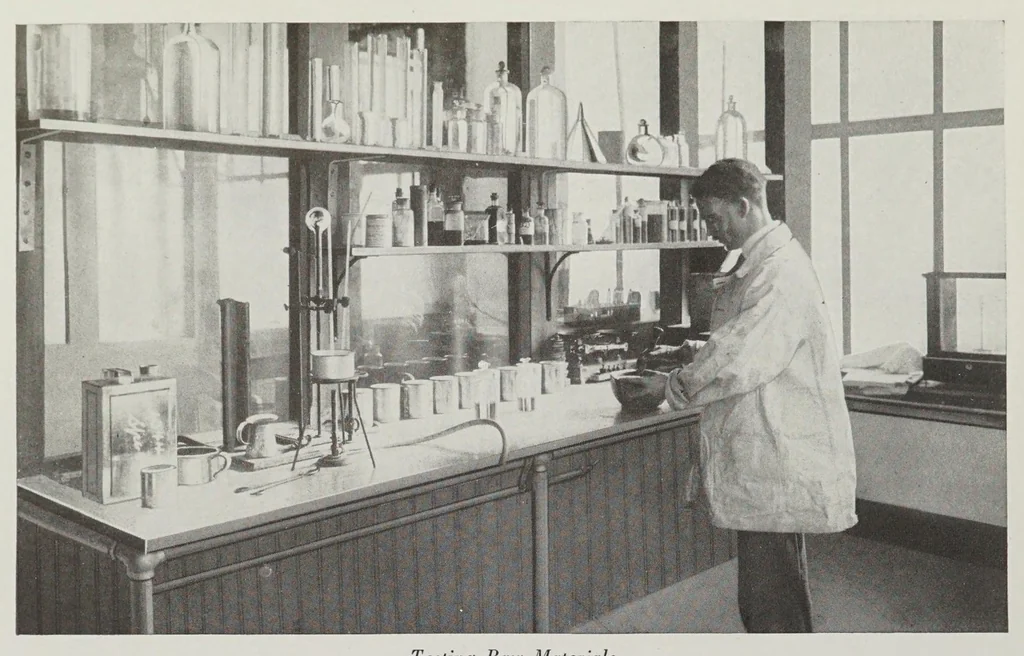 An illustration from Glass paints, varnishes and brushes : their history, manufacture and use, 1923, leaf 252