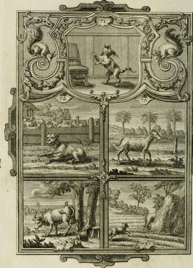 An illustration from Güldene Aepfel in silbernen Schalen, das ist, Worte geredet zu seiner Zeit über 400 Sinnbilder von allerley Zeiten und Umständen des menschlichen Lebens zu Beförderung der Erbauung, 1746, leaf 53