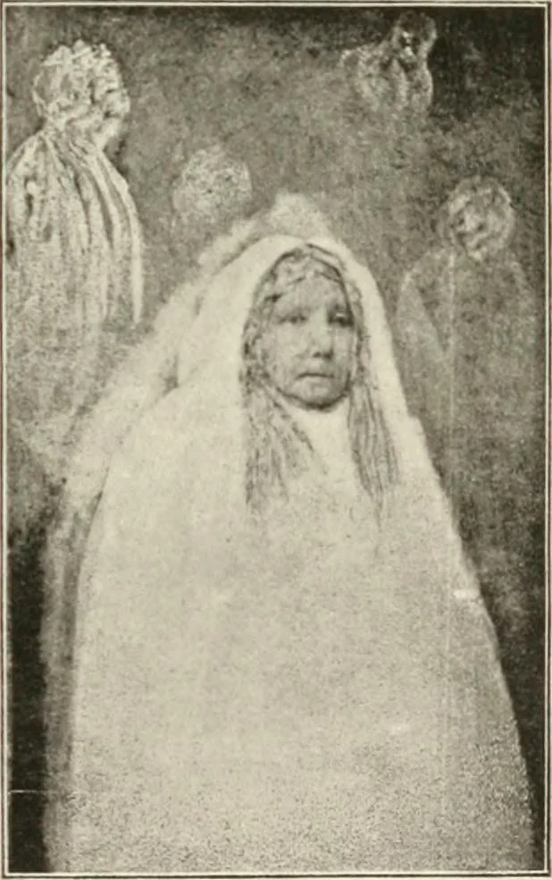 An illustration from Gleams of light and glimpses thro' the rift, 1893, leaf 314