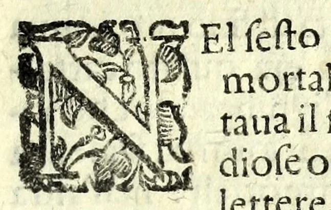 An illustration from Gli affetti giovenili : opera morale, 1605, leaf 177