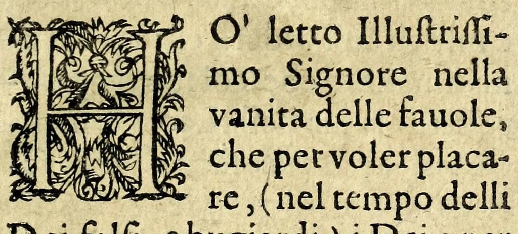 An illustration from Gli amorosi inganni : comedia piacevole, 1609, leaf 165