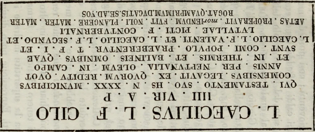An illustration from Gli antichi marmi Gomensi figurati e letterati, 1834, leaf 138